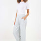 Italian Plain Layered 3/4 Linen Jogger