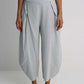 Italian Plain Layered 3/4 Linen Jogger