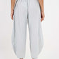 Italian Plain Layered 3/4 Linen Jogger