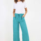 Italian Plain Linen Palazzo Trouser