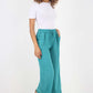 Italian Plain Linen Palazzo Trouser