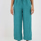 Italian Plain Linen Palazzo Trouser