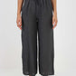 Italian Plain Linen Palazzo Trouser