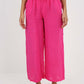 Italian Plain Linen Palazzo Trouser