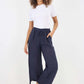 Italian Plain Linen Palazzo Trouser