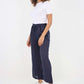 Italian Plain Linen Palazzo Trouser