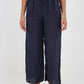 Italian Plain Linen Palazzo Trouser