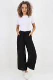 Italian Plain Linen Palazzo Trouser