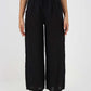 Italian Plain Linen Palazzo Trouser