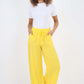 Italian Plain Linen Palazzo Trouser
