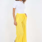 Italian Plain Linen Palazzo Trouser