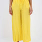 Italian Plain Linen Palazzo Trouser