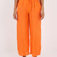 Italian Plain Linen Palazzo Trouser
