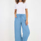 Italian Plain Linen Palazzo Trouser