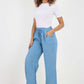 Italian Plain Linen Palazzo Trouser