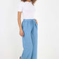 Italian Plain Linen Palazzo Trouser