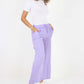 Italian Plain Linen Palazzo Trouser