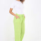 Italian Plain Linen Palazzo Trouser