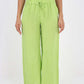 Italian Plain Linen Palazzo Trouser