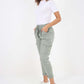 Italian Full Length Linen Cargo Pants