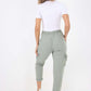 Italian Full Length Linen Cargo Pants