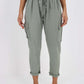 Italian Full Length Linen Cargo Pants