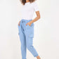 Italian Full Length Linen Cargo Pants