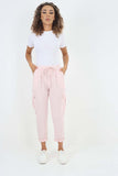 Italian Full Length Linen Cargo Pants