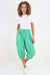Italian Panelled 3/4 Length Linen Joggers
