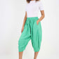 Italian Panelled 3/4 Length Linen Joggers
