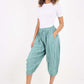 Italian Panelled 3/4 Length Linen Joggers