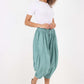 Italian Panelled 3/4 Length Linen Joggers