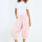 Italian Panelled 3/4 Length Linen Joggers