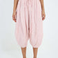 Italian Panelled 3/4 Length Linen Joggers
