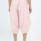 Italian Panelled 3/4 Length Linen Joggers
