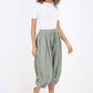 Italian Panelled 3/4 Length Linen Joggers