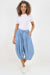Italian Panelled 3/4 Length Linen Joggers
