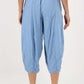 Italian Panelled 3/4 Length Linen Joggers