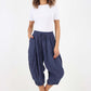 Italian Panelled 3/4 Length Linen Joggers