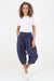 Italian Panelled 3/4 Length Linen Joggers
