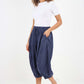 Italian Panelled 3/4 Length Linen Joggers