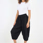 Italian Panelled 3/4 Length Linen Joggers