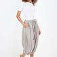 Italian Panelled 3/4 Length Linen Joggers