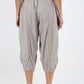 Italian Panelled 3/4 Length Linen Joggers
