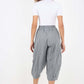 Italian Panelled 3/4 Length Linen Joggers