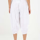 Italian Panelled 3/4 Length Linen Joggers