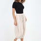 Italian Panelled 3/4 Length Linen Joggers