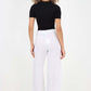 Italian Plain Linen Palazzo Trouser