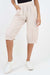 Italian Frill Hem 3/4 Linen Jogger