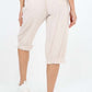 Italian Frill Hem 3/4 Linen Jogger